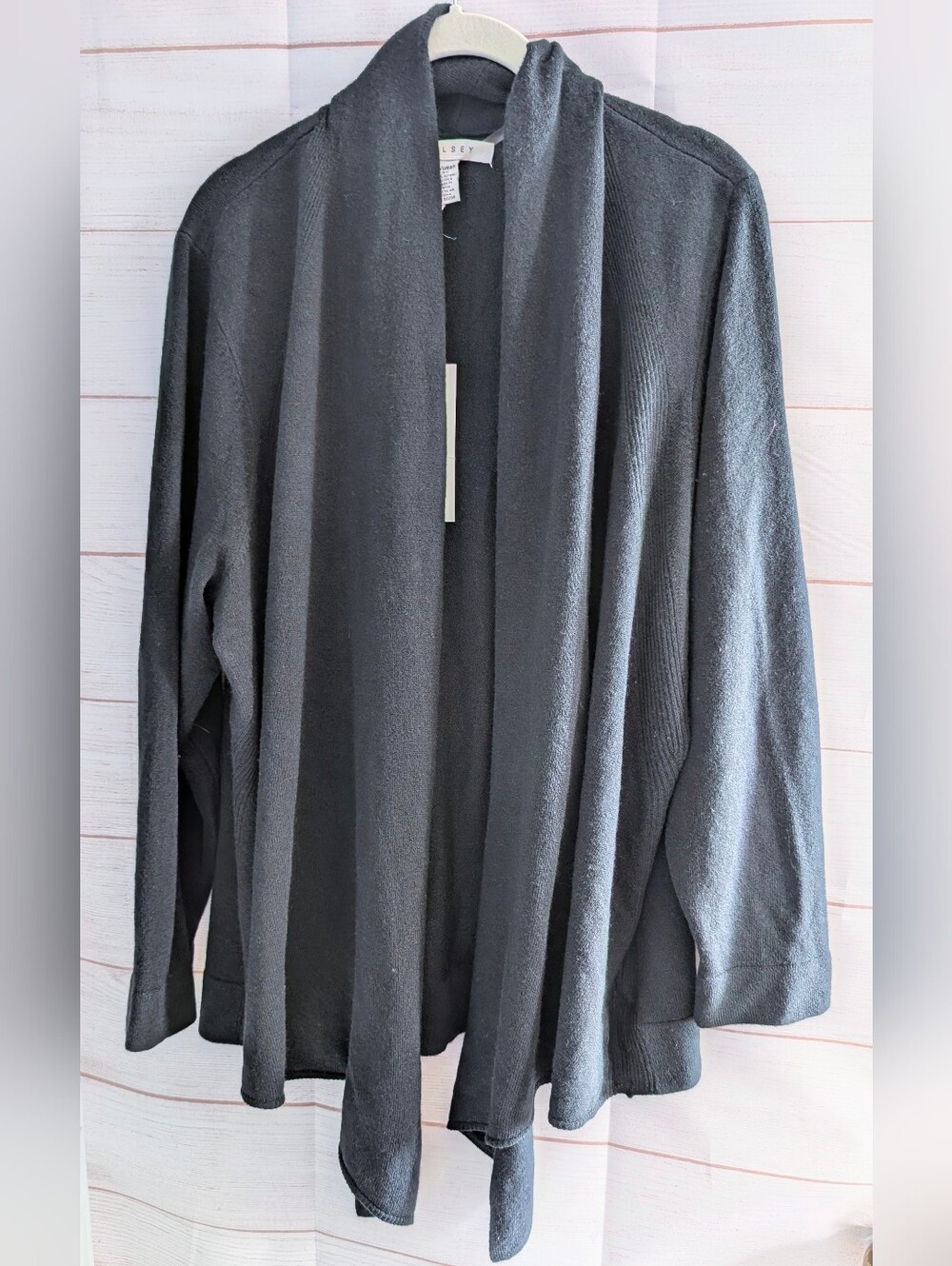 🆕 Ralsey Open-Front Black Women's Sweater Cardigan Plus Size 3X